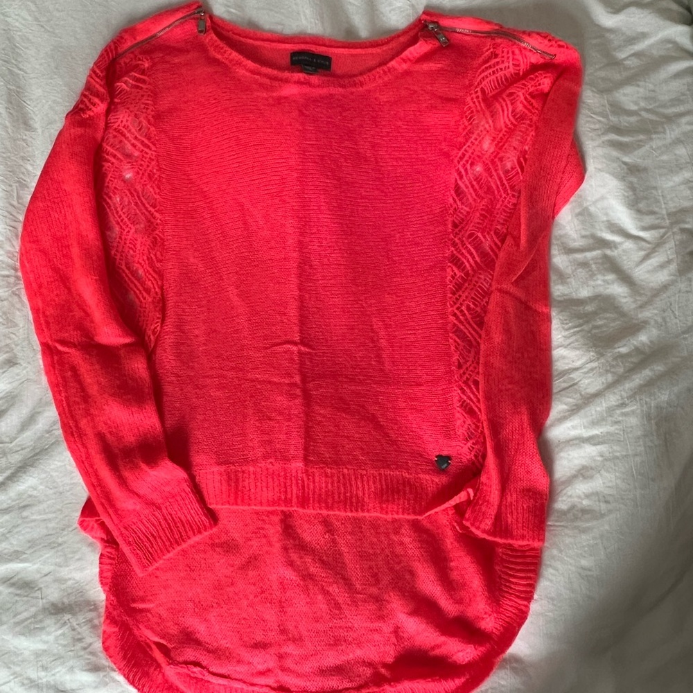 Kendall & Kylie Hot Pink Sweater